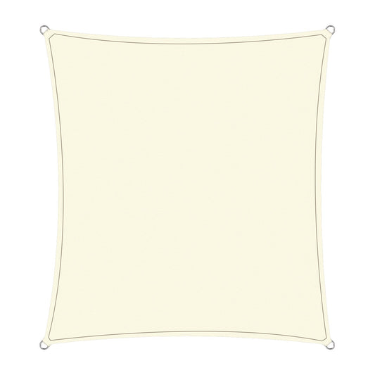 Wallaroo Waterproof Outdoor Shade Sail Canopy Sun Cloth Square 4x4M