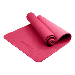 Powertrain Dual Layer 6mm Yoga Mat | Pink | Non-slip Surface And Carry Strap For Ultimate Comfort And Portability