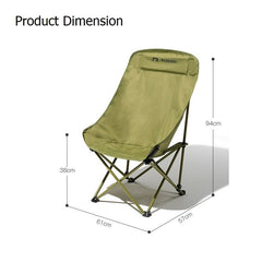 RAZOJESS Enlarged Moon Chair for Outdoor Camping Fishing Picnic Green