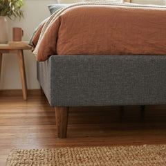 Bed Frame Mattress Foundation (Dark Grey) – Single