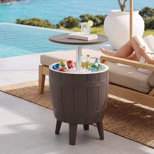 Taupe Cooler Table