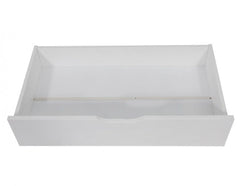 2 x Wooden Bed Frame Storage Trundle Drawers-White
