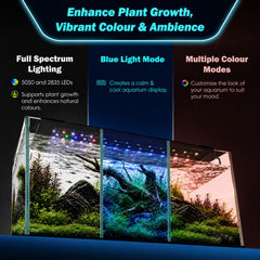 Dynamic Power Planted Aquarium LED Light Day Night Cycle Full Spectrum 36W 95cm