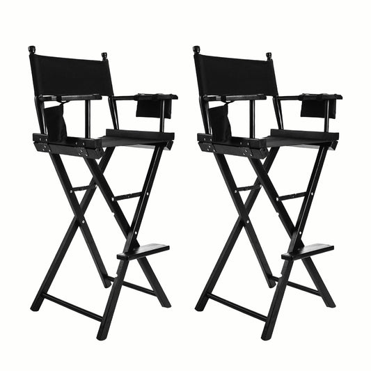 2X Director Movie Folding Tall Chair 76cm DARK HUMOR