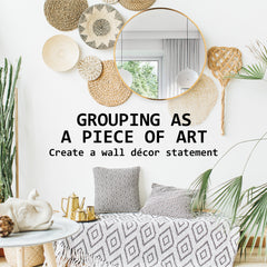 2 Set Wall Mirror Round Aluminum Frame Bathroom 70cm GOLD