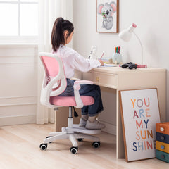 Kids Desk Chair - Children Office Study Seat with Footrest CILO - Pink
