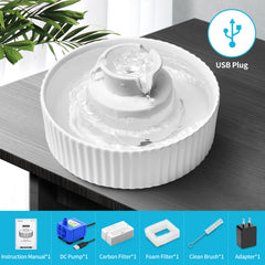 YES4PETS 32 x Activated Carbon Replacement Filters for Pet Dog Cat Water Fountain Automatic Dispenser
