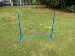 YES4PETS 4 x Portable Dog Puppy Training Practice Jump Bar Poles Agility Post