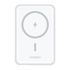 CHOETECH B662-WH USB-A + USB-C + Wireless Magnetic Power bank 5000mAh (White)