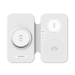 CHOETECH T616-F-WH 3in1 Magnetic Foldable Wireless Charger White