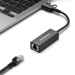 Simplecom NU315C SuperSpeed USB-C and USB-A to Gigabit Ethernet Adapter
