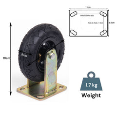 4x 6 Inch Castor Caster 2x swivel 2x fixed Pneumatic Tyres Wheels Trolley Cart Wheelbarrow