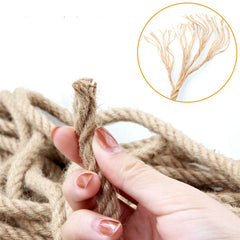 50m Sisal 10mm Rope Natural Twine Cord Thick Jute Hemp Manila Crafting Home Decor