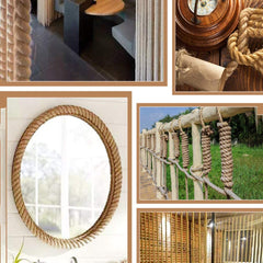 10m Sisal 20mm Rope Natural Twine Cord Thick Jute Hemp Manila Crafting Home Decor