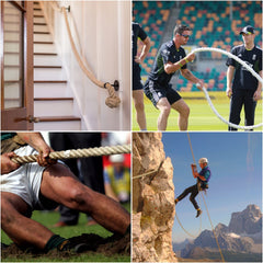 10m Sisal 40mm Rope Natural Twine Cord Thick Jute Hemp Manila Crafting Home Decor