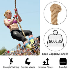 2m Sisal 40mm Rope Natural Twine Cord Thick Jute Hemp Manila Crafting Home Decor