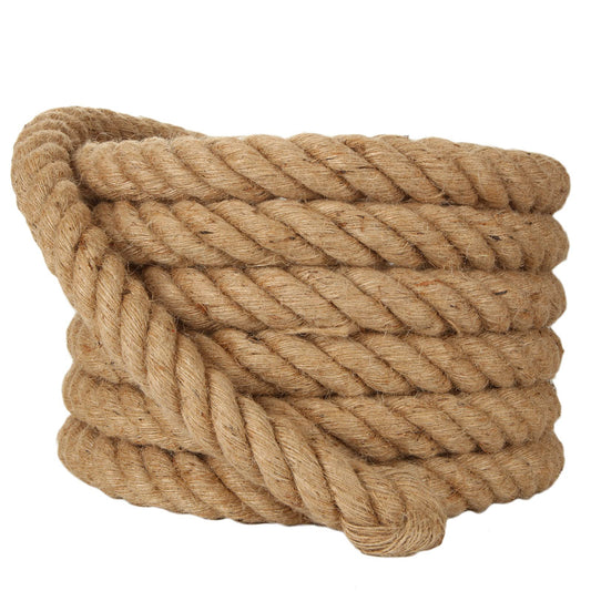 10m Sisal 50mm Rope Natural Twine Cord Thick Jute Hemp Manila Crafting Home Decor
