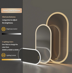 Interior Ave - LED Oval Frameless Salon / Bathroom Wall Mirror - 60 x 120cm