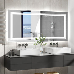 Interior Ave - 120 x 80cm Rectangle Frameless LED Bathroom Mirror