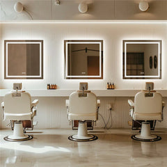 Interior Ave - 80 x 80cm Square Frameless LED Bathroom Mirror