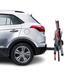 2 E Bike Platform Rack Rear Vehicle Car Carrier Bicycle Holder Hitch Receiver Foldable
