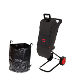 2500W Electric Garden Mulcher Shredder Portable Wood Chipper on Wheels w/ bag