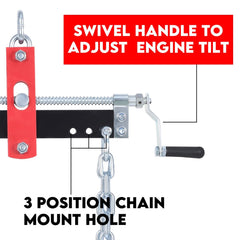 Engine Leveler Balancer Load Shop Crane Hoist Chain Lift Loading Leveller 2000lb - 907kg