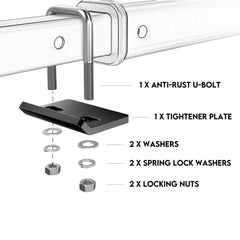 Motorcycle Motorbike Carrier Rack Towbar Arm Rack Dirt Bike Ramp Brake Lights
