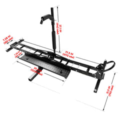 Motorcycle Motorbike Carrier Rack Towbar Arm Rack Dirt Bike Ramp Brake Lights