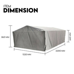 Box Cage Trailer Cover Canvas Tarp for 7x4 600mm High Cage Premium Quality 2 ft