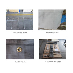 Box Cage Trailer Cover Canvas Tarp for 7x4 600mm High Cage Premium Quality 2 ft