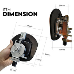 Whale Tail T Handle Lock Latch Compression Lock Trailer Toolbox Black Chrome