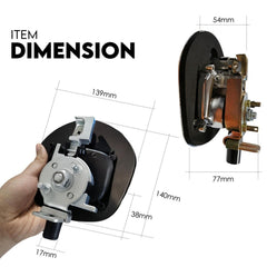 Black Whale Tail T Handle Lock Latch Compression Lock Trailer Ute Toolbox