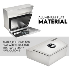 Under Tray Tool Box Underbody Pair Set 600mm Aluminium