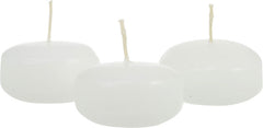 20 Pack of 6 Hour White Floating Candles - 5.8cm diameter - wedding party decoration