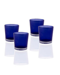 10 Pack Blue Frosted Glass Votive Tealight Candle Holders House Party Centerpiece Xmas Wedding Decor Glass Candlestick Party Decorations Bridal Baby Shower Event