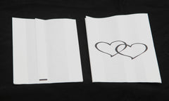 200 Pack Wedding Cake Bags Greaseproof Wax Paper Slice Take Home Favour Large Heart