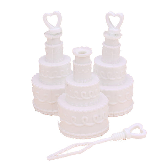 100 Pack Mini Wedding Cake Bubble Bottles send off wedding favors custom party favors
