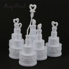 100 Pack Mini Wedding Cake Bubble Bottles send off wedding favors custom party favors