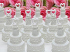 100 Pack Mini Wedding Cake Bubble Bottles send off wedding favors custom party favors