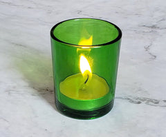 10 Pack Green Glass Votive Candle Holders Table Centreoieces Xmas Wedding Anniversary Event Recption Party Function or Home Decor