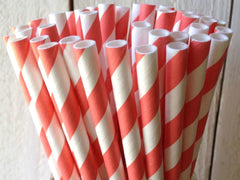 1000 Pack Red White Drinking Straws Biodegradable Eco Paper Birthday Party Event Bistro Bar Cafe Take Away