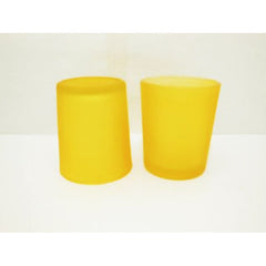 20 Pack Yellow Frosted Glass Votive Candle Holders Table Centreoieces Xmas Wedding Anniversary Event Recption Party Function or Home Decor
