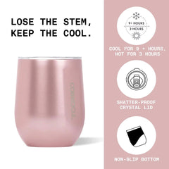 Corkcicle Stemless - 340ml Gloss White