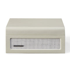 Crosley Voyager Portable Retro CD Player with Stereo Bluetooth Speakers, FM Radio - Dune