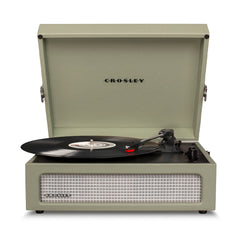 Crosley Voyager Bluetooth Portable Turntable + Crosley Turntable Stand Bundle - Sage