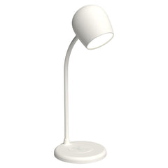 Kreafunk Ellie Lamp W/ Qi Charger And Bluetooth Speaker - White