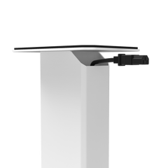 Kanto SX22W 22" Tall Fillable Speaker Stands with Isolation Feet - Pair, White