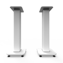 Kanto SX26W 26" Tall Fillable Speaker Stands with Isolation Feet - Pair, White