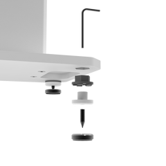 Kanto SX26W 26" Tall Fillable Speaker Stands with Isolation Feet - Pair, White